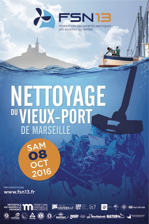 Affiche nettoyage Vieux port